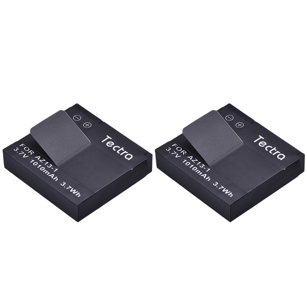 Tectra 2 stks 1010 mah AZ13-1 AZ13 Vervangende Batterij Batteria voor Xiaomi Yi XiaoYi Xiaomi yi Action Camera batterij