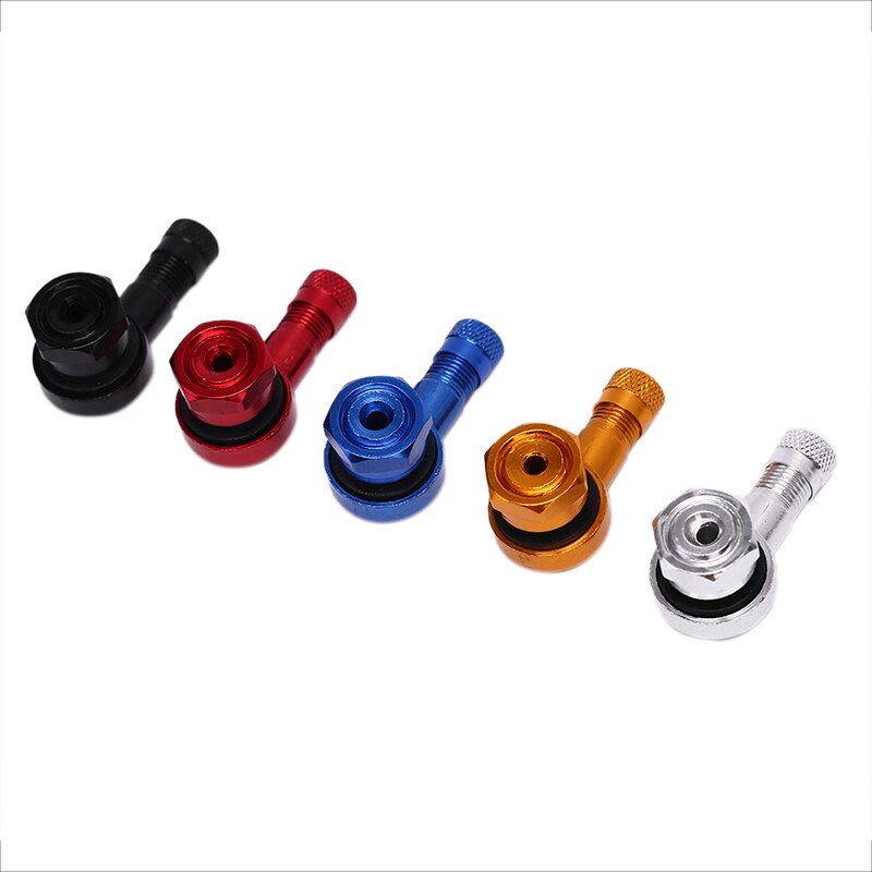 Vástago de válvula de aluminio CNC de ángulo de 90 grados, 2 uds., neumático de rueda de motocicleta, vástago de válvula sin cámara s para piezas de rueda de llanta de 10mm y 11,3mm