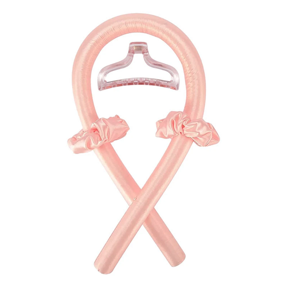 Heatless Curling Rod Hoofdband Geen Warmte Zijden Krullen Lint Haarrollers Slapen Zachte Hoofdband Luie Haarkrulspelden Haar Styling Tools: Bordeaux