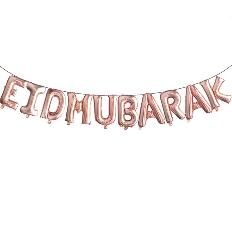 5pcs 18inch Round Eid Mubarak Foil Balloons Mubarak Decorations Star Moon Helium balloon Ramadan Kareem Eid Al-Fitr Supplies: Deep Sapphire