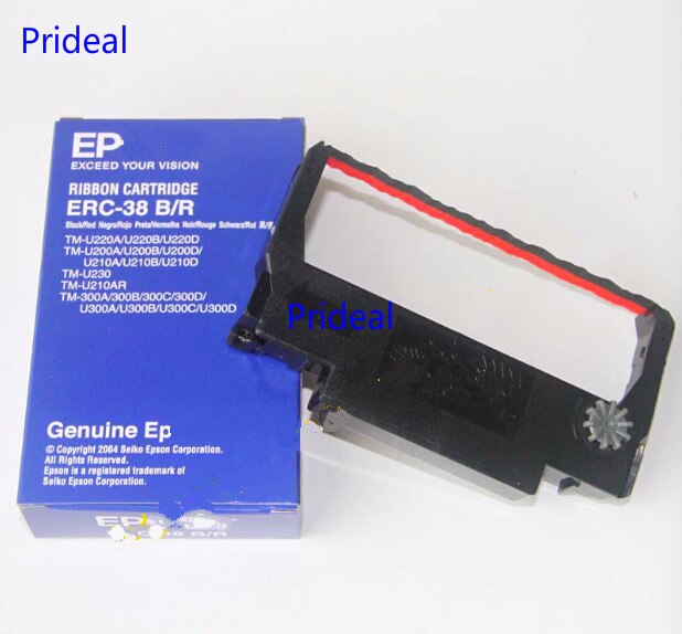 Prideal nuovo NASTRO originale PER EP ERC-38B/R TM-U220D U220B U220PA U288B Pos stampante nero o rosso e nero nastro