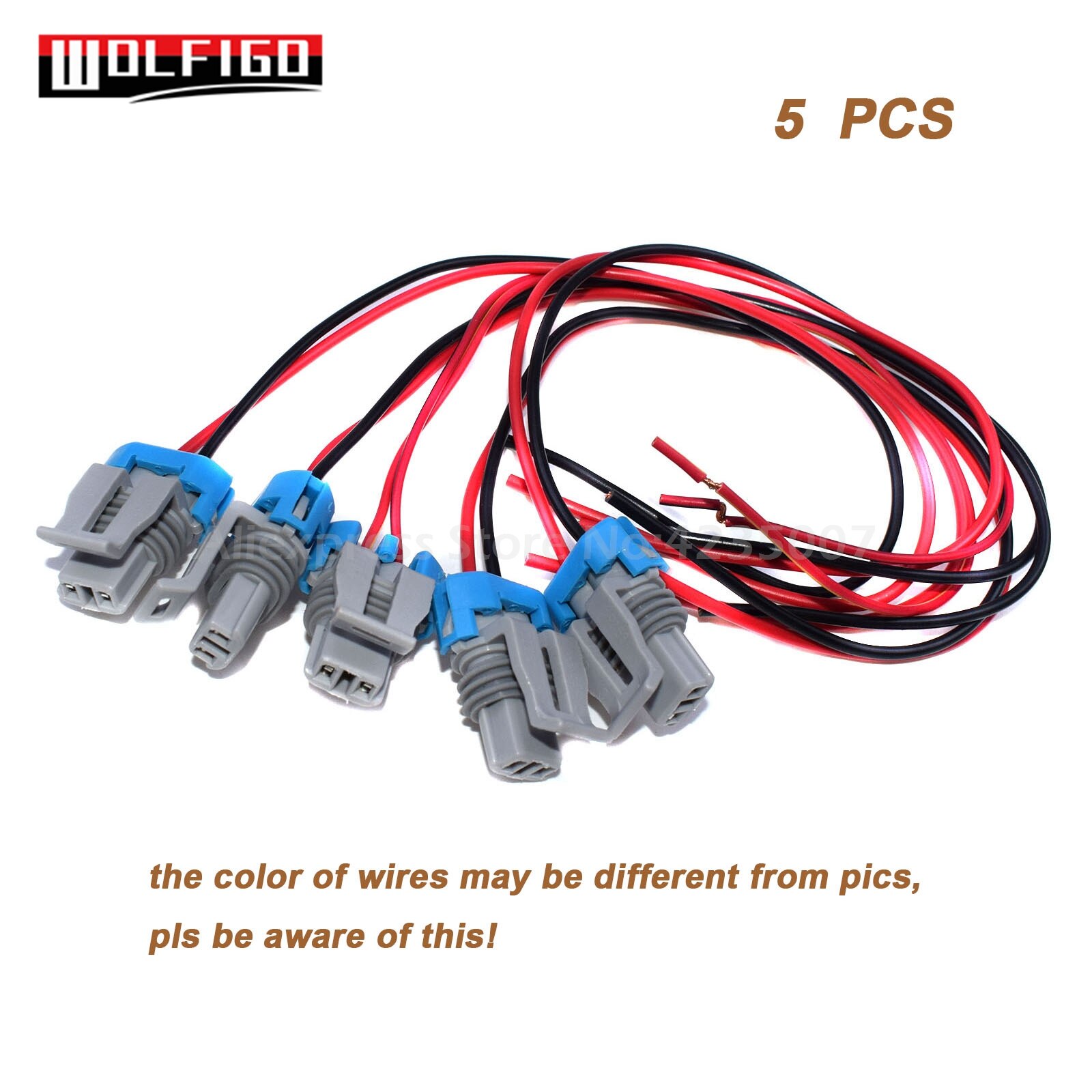 WOLFIGO 1 PC / 5PCS ABS Wheel Speed Sensor 2-Way Connector Pigtail Wiring For Camaro Firebird Plug 93-02 PT1357,15306302,PT419: 5 PCS