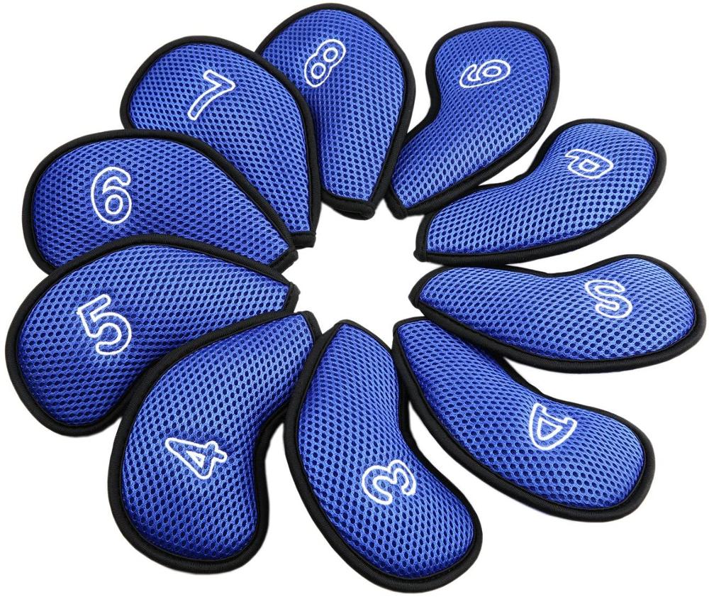 Golf Club Cover Golf Club Covers Headcovers Set Golf Club Cover Hybrid Golf Iron Club Cover Golf Club Iron Cover headcover 10Pcs