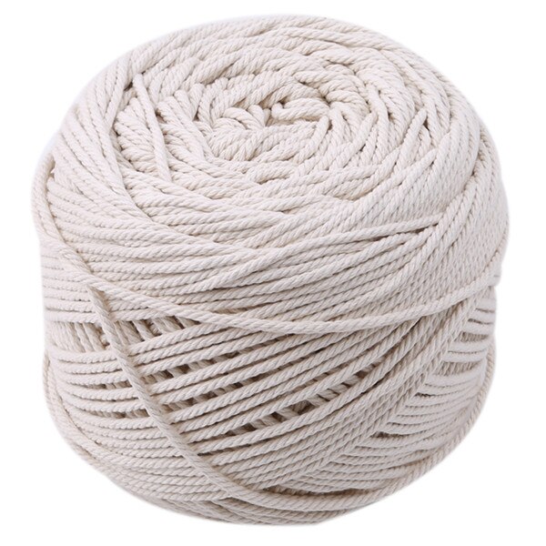1mm/2mm/3mm Natural Handmade Cotton Cord Thread Macrame Crochet Rope DIY Hanging Tapestry Weaving Yarn Knitting Rope: 3mm x 200m