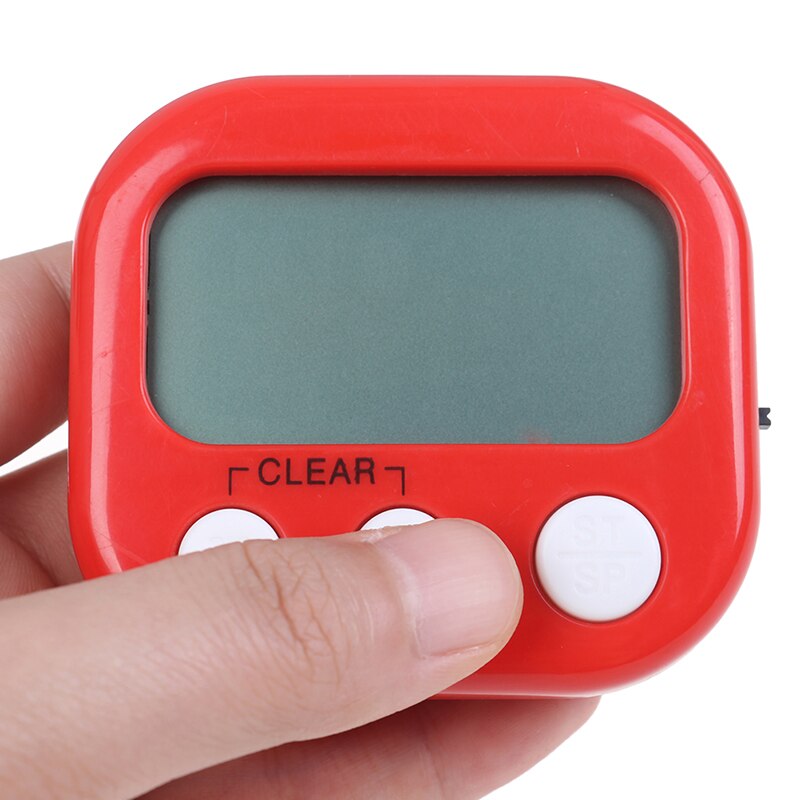 Magnetic LCD Digital Kitchen Countdown Timer Alarm With Stand White Kitchen Timer Practical Cooking Timer Alarm Clock