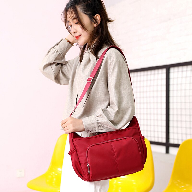 Shoulder Bags For Women Crossbody Bag Handbags Female Beach Nylon Solid Travel Messenger Bag