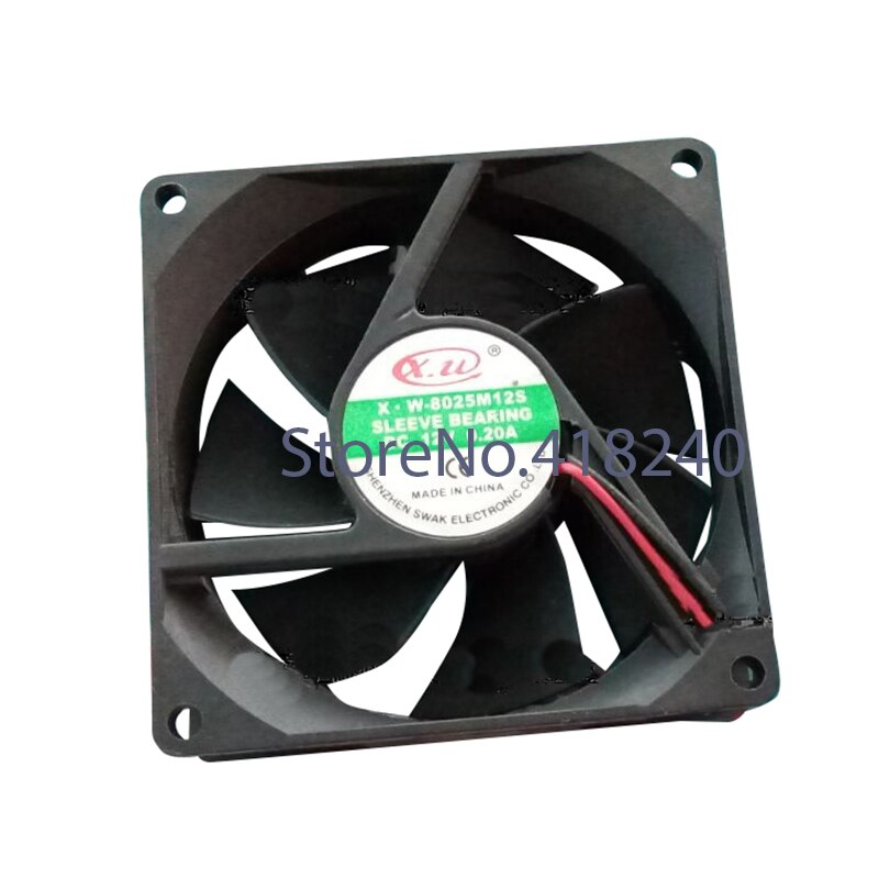 Computer Borduren Machine Accessoires-Fan 8*8 * Hoge 2.5Cm 12V Fan 8X8 Dikte 2.5Cm