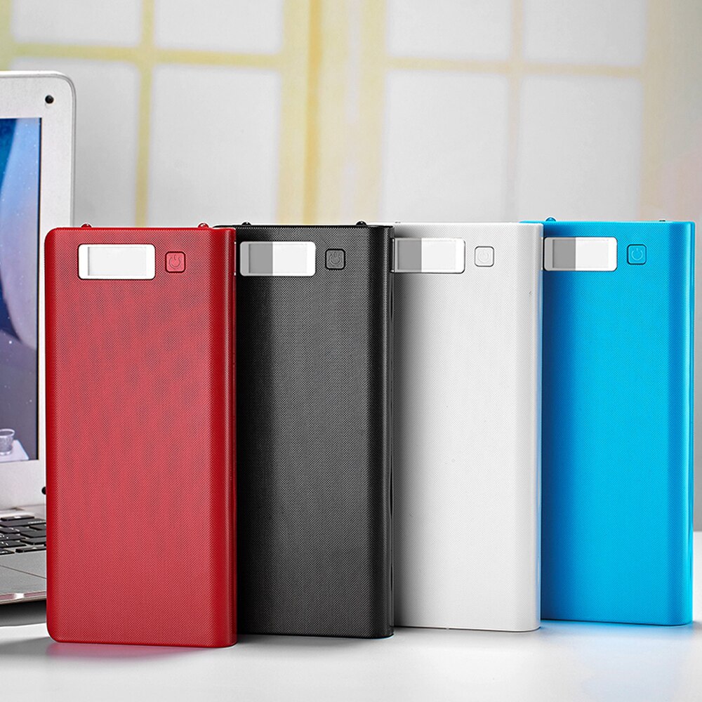 DIY LCD 8 Abschnitt 18650 Batterie Lade Shell Power Box kit Ohne Schweißen Hülse Material