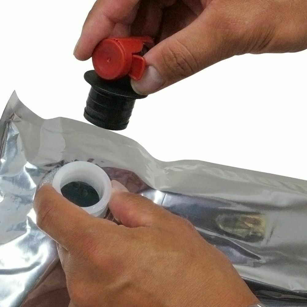 Organizador de cocina 10 Uds 3L papel de aluminio bolsa de almacenamiento vino jugo líquido titular mariposa grifo contenedor ligero Bolsa de vino