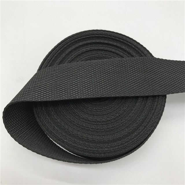 Sac à bandoulière pour ruban de sécurité | Ruban de sécurité noir, largeur de 10M 20-50mm sac à dos ruban en Nylon, sac de couture, accessoires pour bricolage, ceinture pour animal de compagnie