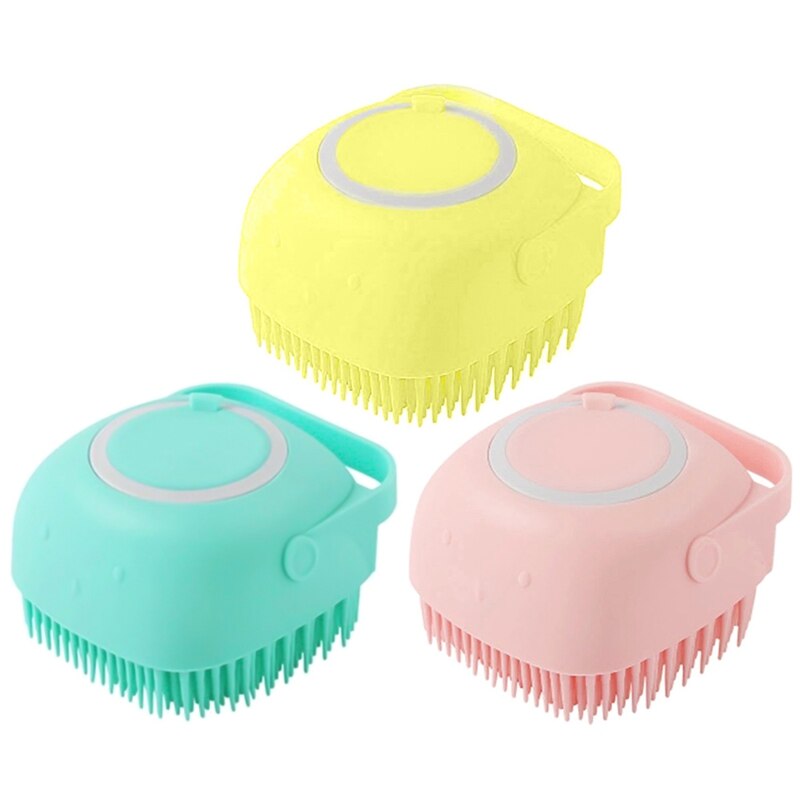 Baby siliconen badborstel shampoo vuilverwijdering zachte borstels wrijven rug exfoliërende massage lichaamsreiniging accessoires