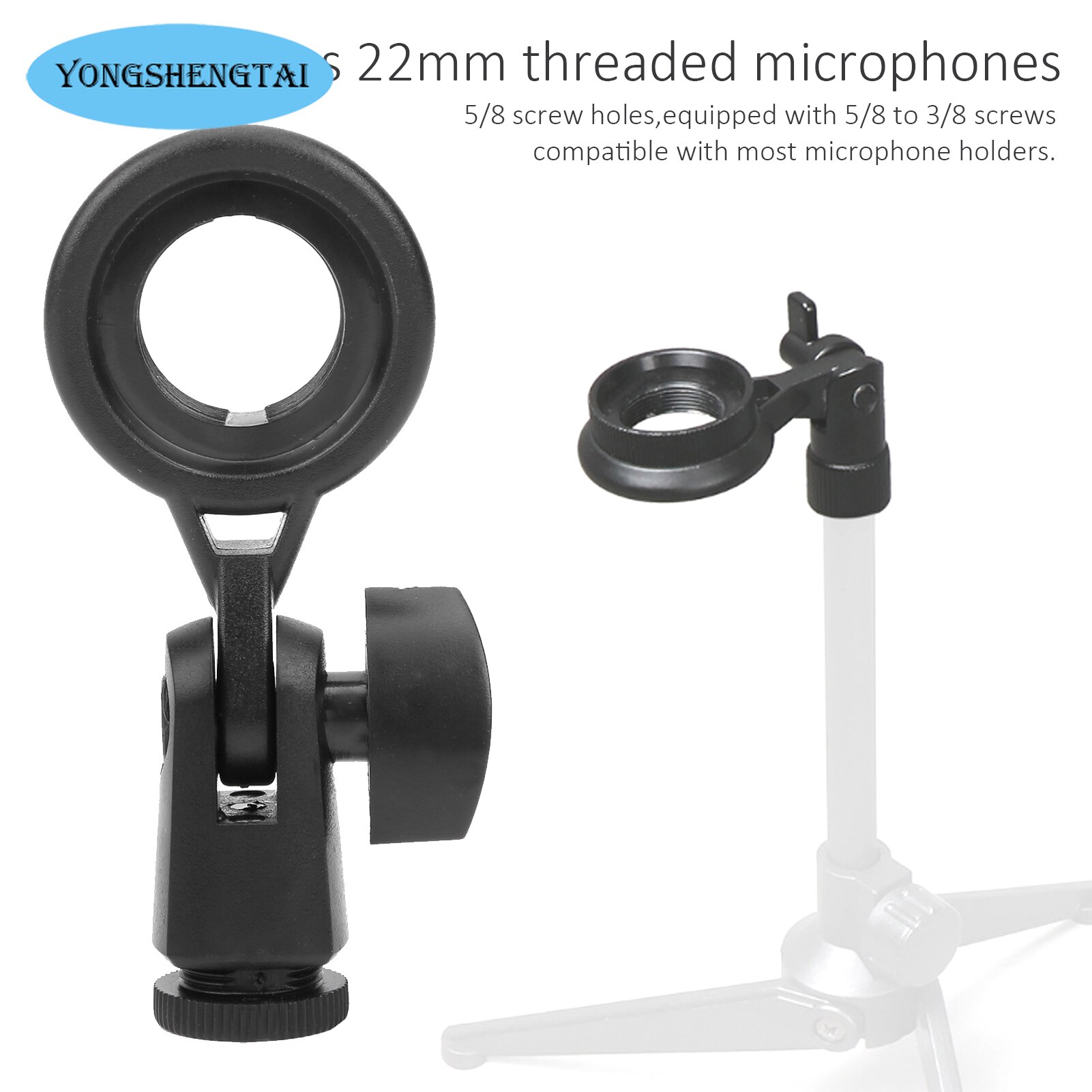 Microfono Stand Draagbare Microfoon Houder Anti Vibration Mount Adapter Socket Installeren Verwijderbare Voor Opname Studio