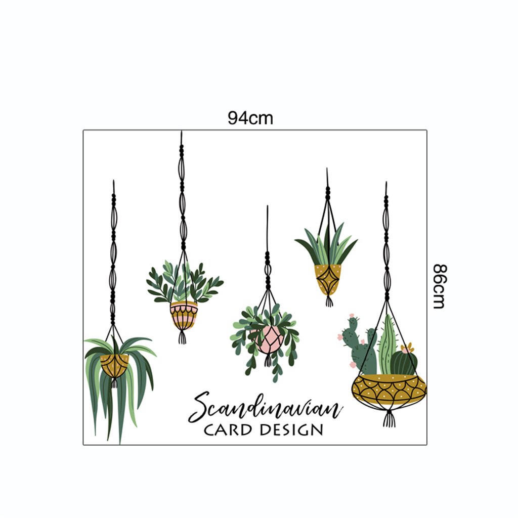 Grön växt vägg klistermärke diy blad strand tropiska växter lämnar vägg klistermärken modern konst vinyl dekal väggmålning  #t2p: D