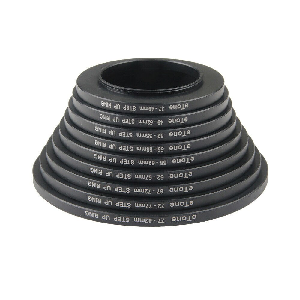 ETone 37-49mm adaptateur de lentille en métal bague filtrante 37mm lentille à 49mm accessoire
