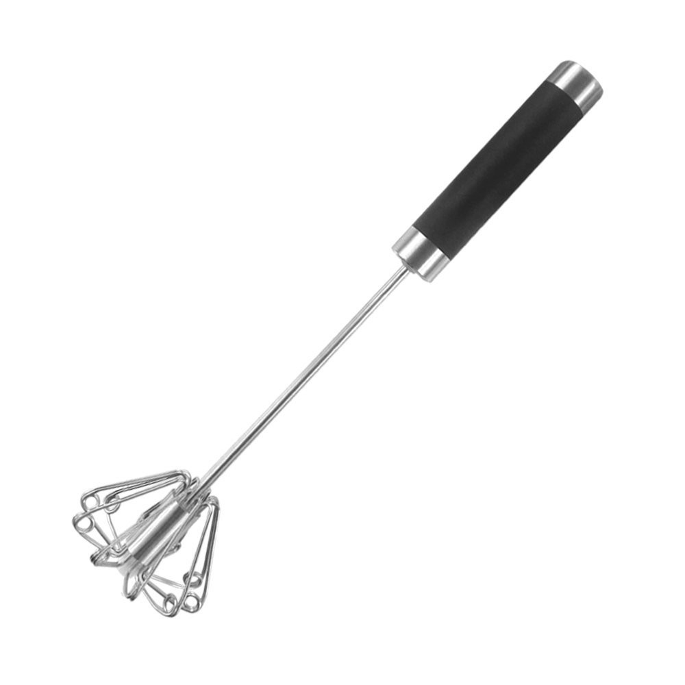 Stainless Steel Semi-Automatic Whisk Mixer Balloon Egg Milk Beater Cooking Tool Hand Rotating Semi-Automatic Mixer Gadget #10