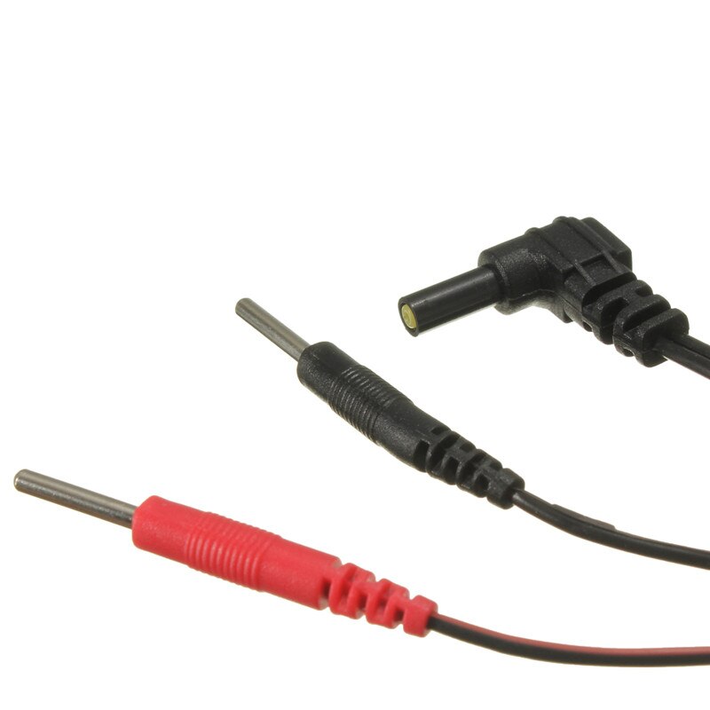 2PCS Replacement Standard Electrode Lead Wires Standard Pin Connection For Tens / Ems Massage Digital Therapy Machines