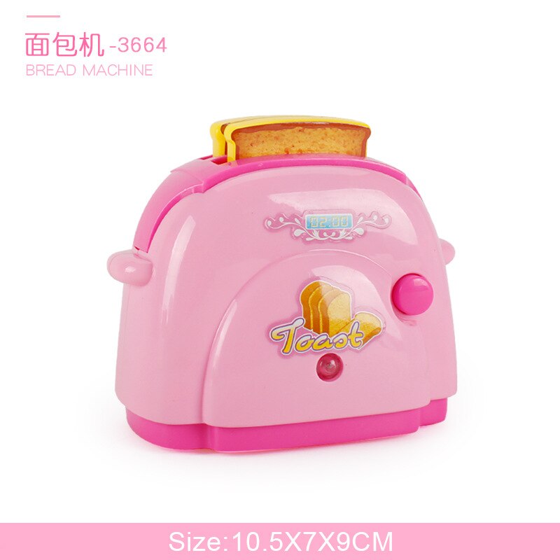 Mini Kitchen Toys Plastic Simulation Home Appliances Play House Toy Baby Girls Pretend Play Toys For Kids Children Games Tools: Bread machine