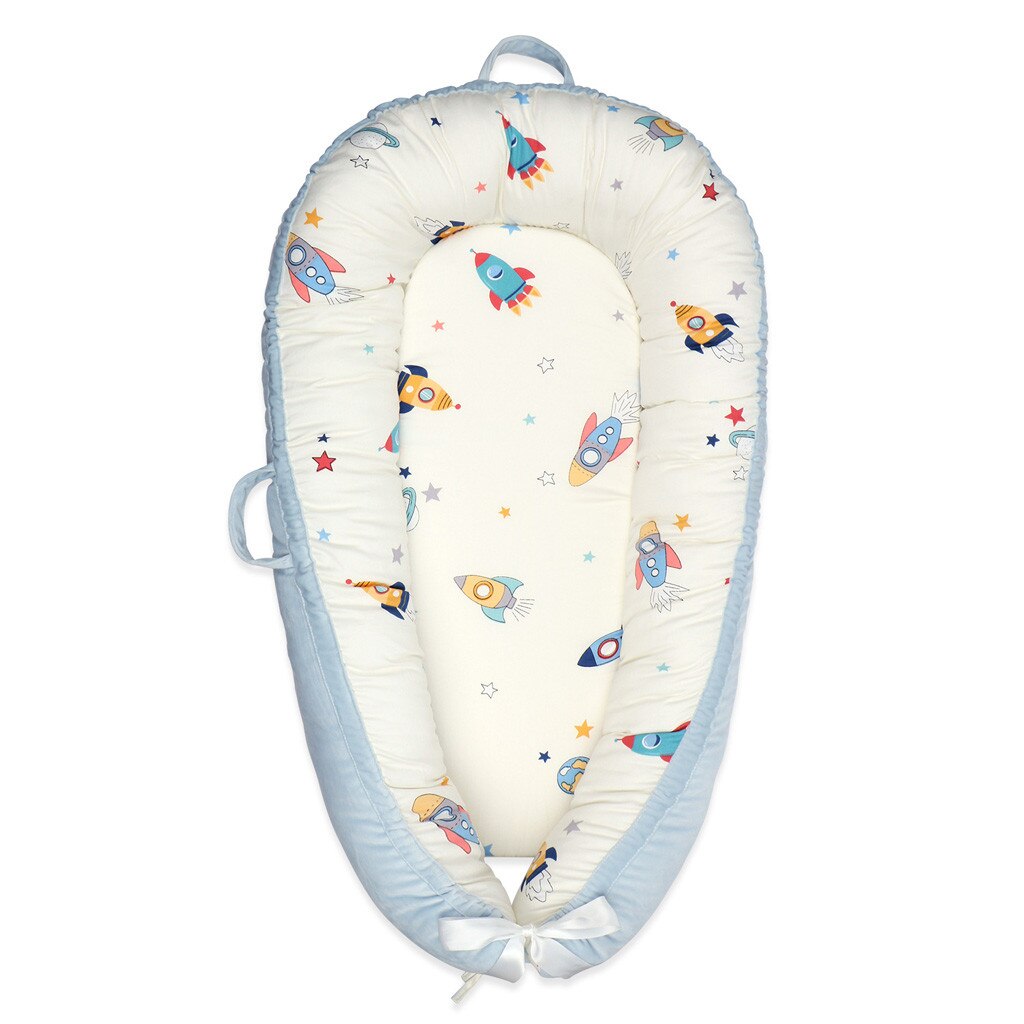 Baby Baby Baarmoeder Bionische Bedden Peuter Draagbare Afneembare Wasbare Crib Bed Pasgeboren Baby Cartoon Kussen Cot Cuna De Viaje Bebe: F