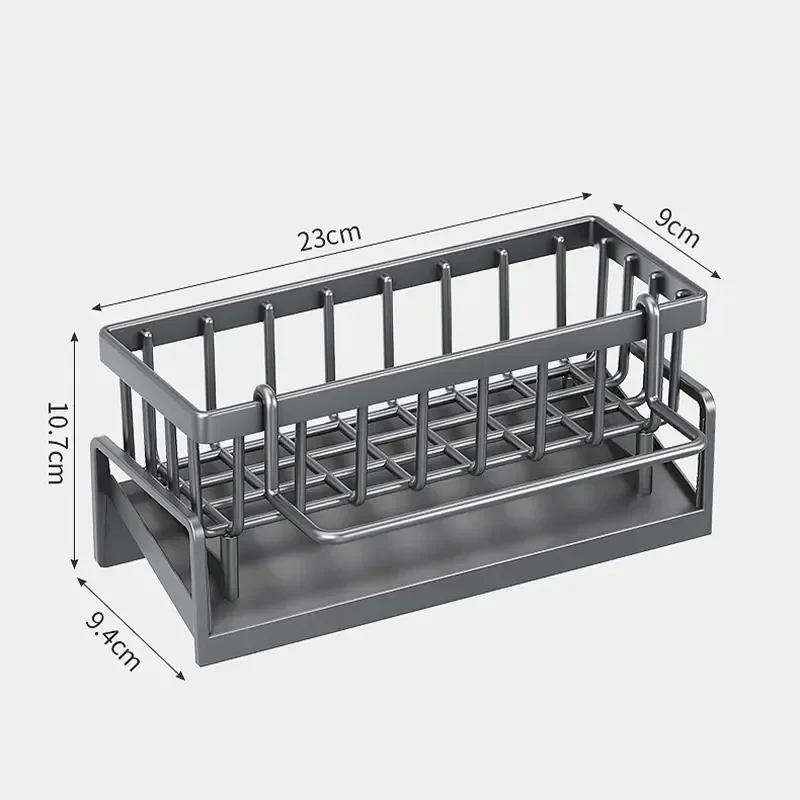 Küche Waschbecken Abfluss Rack Organizer ABS Kunststoff Selbstentleerende Waschbecken Regal Seife Schwamm Halter Geschirrtuch Handtuch Rack Filter Korb