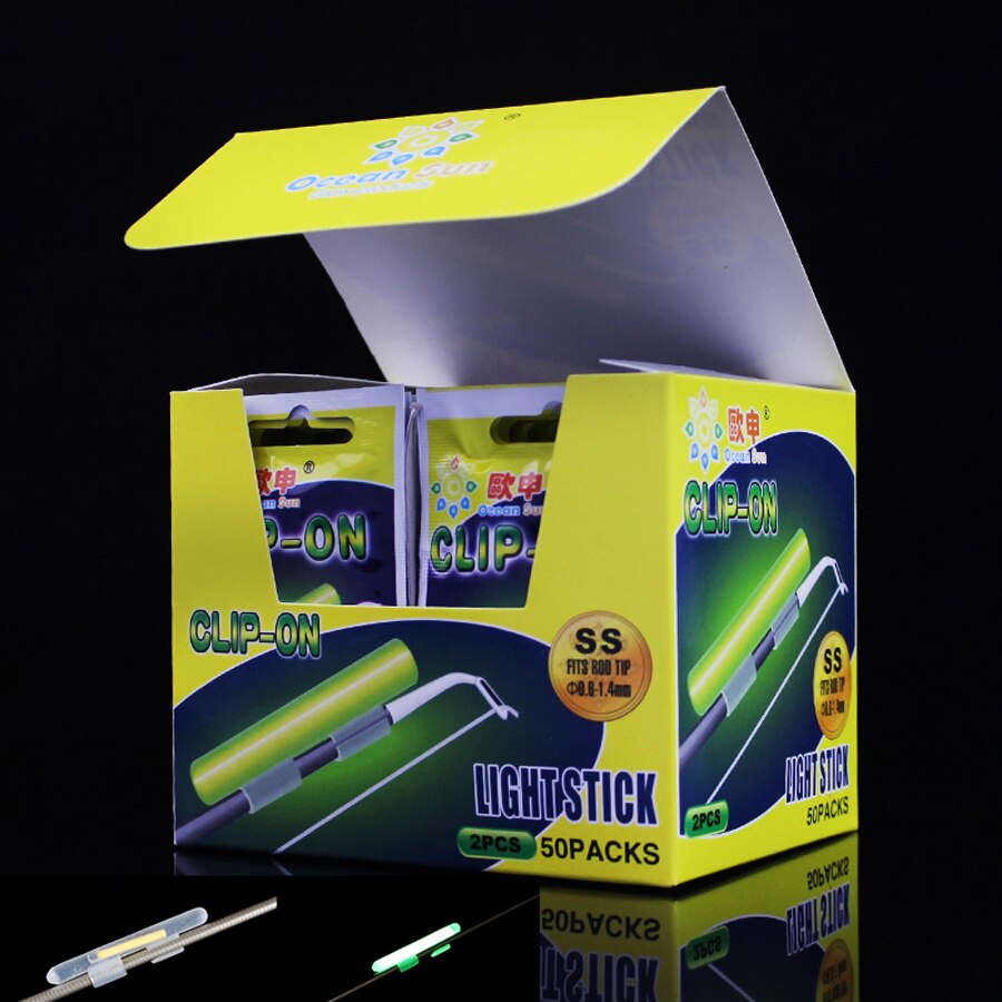 10pcs Clip-On Fishing Rod Glow Stick Fishing Lights Float Stopper Fireflies Night Fishing Float Bobber Dark Glow Stick Outdoor