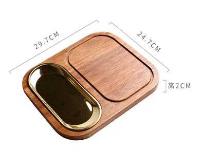 Japanse stijl Huis Keuken Servies Massief Houten Eettafel Snack Plaat Acacia Houten Snijplank Broodplank: B