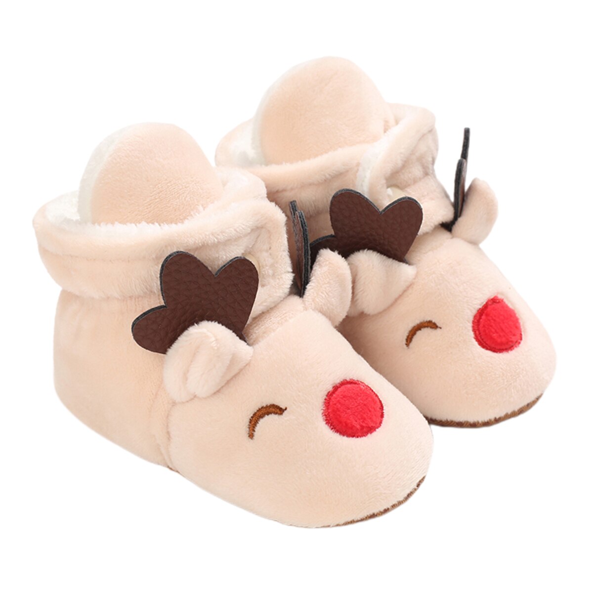 Schattige baby cartoon dieren laarsjes zachte zool pluche pantoffels peuter eerste loopjes met antislip houden warm comfortabele onderkant