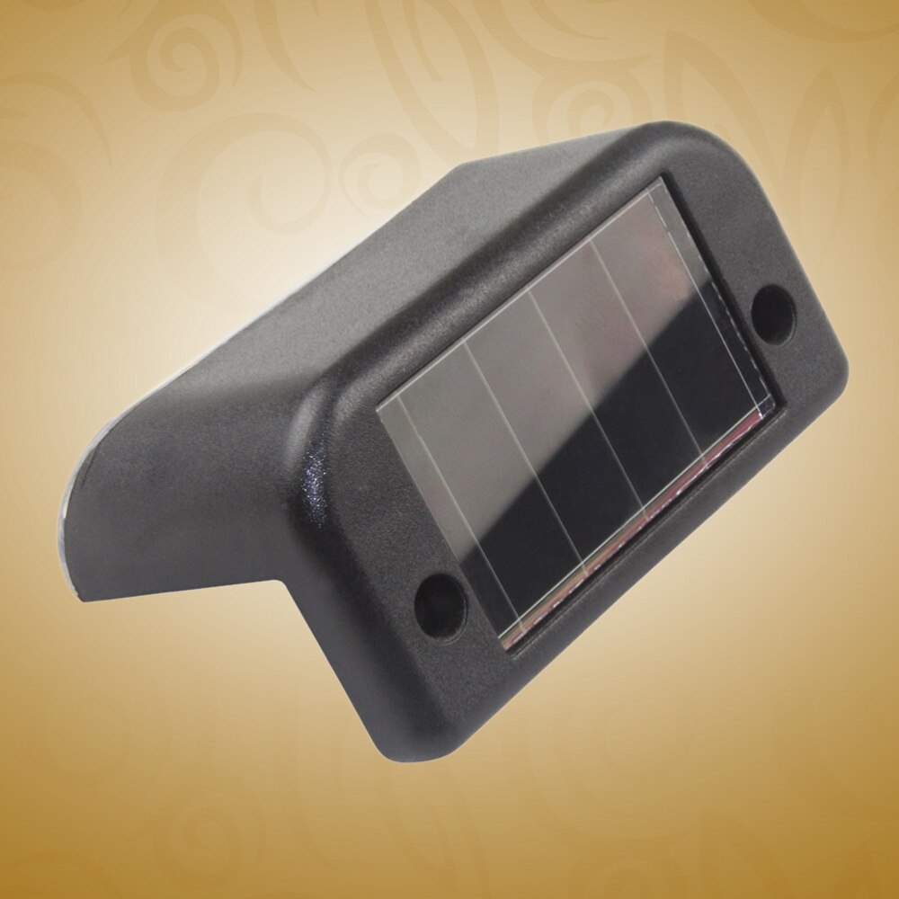 Waterdichte Solar Stap Led Trap Verlichting Reling Lichten Outdoor Security Verlichting Voor Tuin Hek Patio Paden Loopbrug (: Black