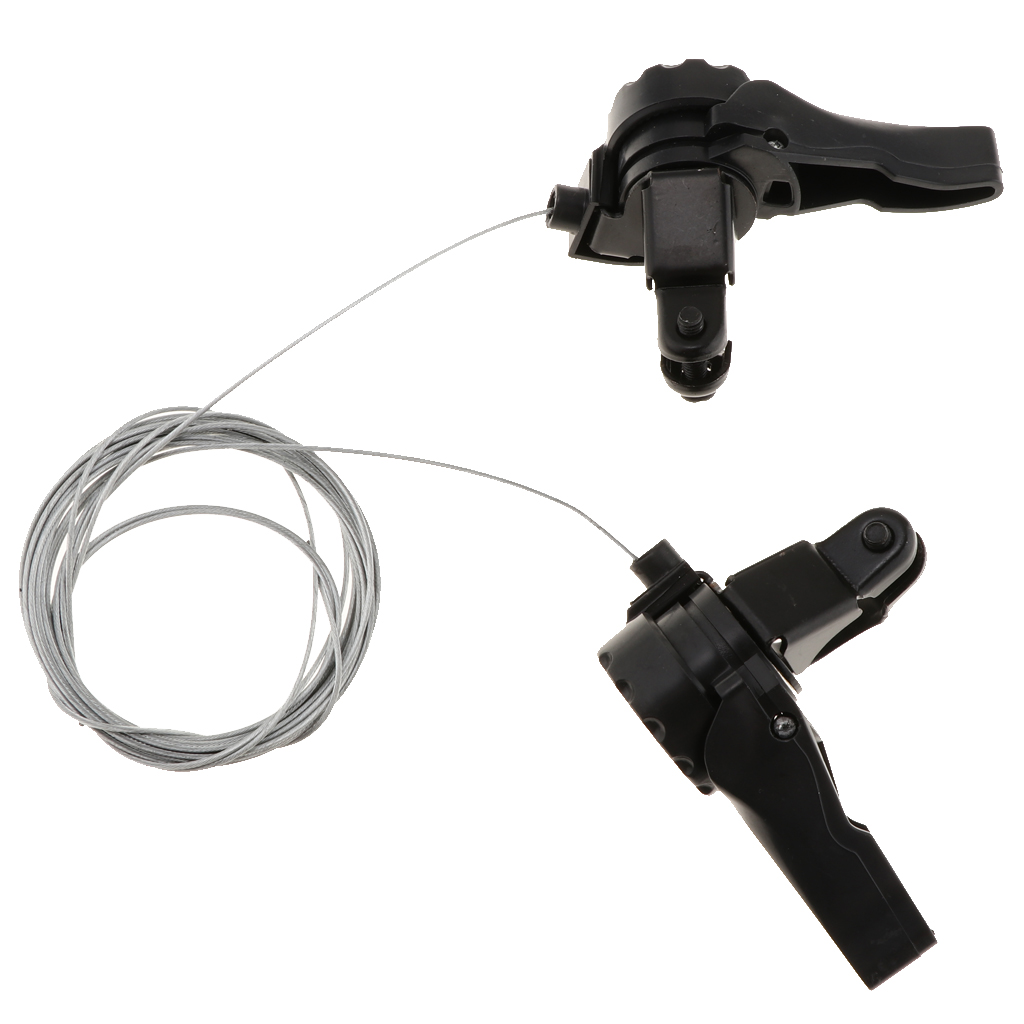 1 paar 15/18/21 Geschwindigkeiten Fahrrad Daumen Shifter Legierung Reibung Schalthebel w/Kabel für Mountainbike Rennrad faltrad
