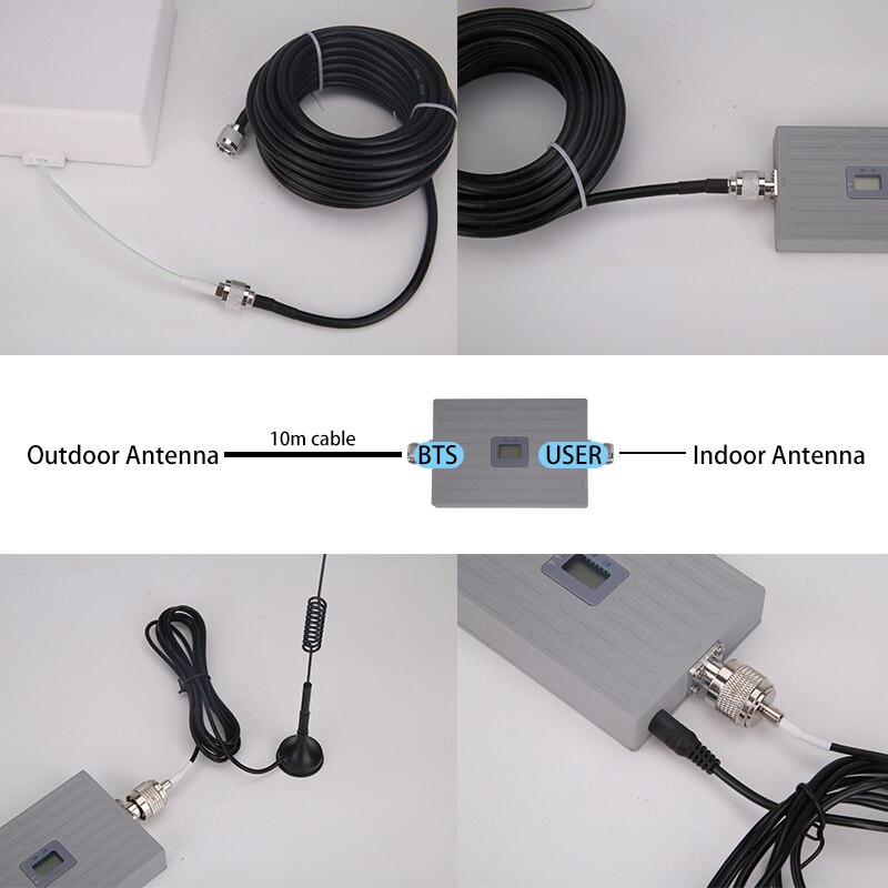 4G Signal Amplifier Cellular Booster Mobile Repeater LTE B1 B2 B4 B5 B6 B7 B20 3G Internet Extender Cell Phone Bosoter For Home