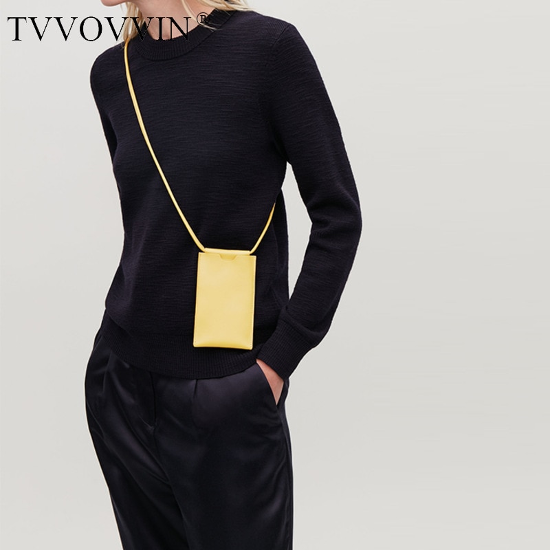 Woman Mint Green PU Leather Single Strap Casual Soft Can Hold On Phone Messenger Crossbody Bags Q001