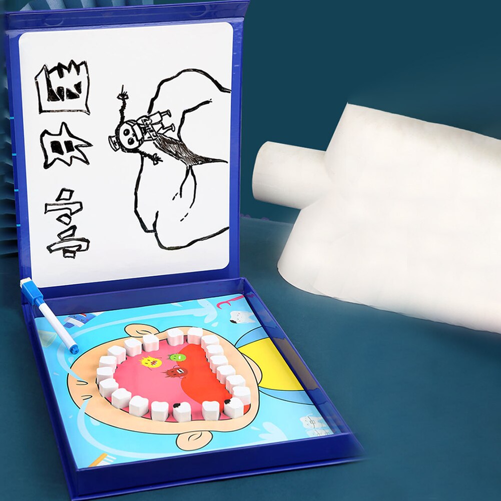 Hout Simulatie Tandarts Set Vroege Onderwijs Pretend Play Dental Puzzel Speelgoed Grappig Tandheelkundige Model Kit Interactief Speelgoed
