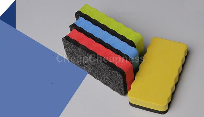 1 Pcs Magnetische White Boards Schoolbord Gum Droog Veeg Marker Cleaner Tekening Draft Gummen Kantoor School Levert