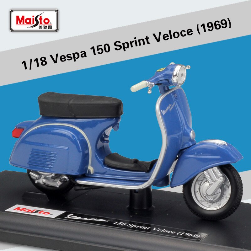 1:18 Maisto Vespa Hoverboard E Skate Elettrici Moto In Metallo Pressofuso Modello di Moto Da Collezione: 9