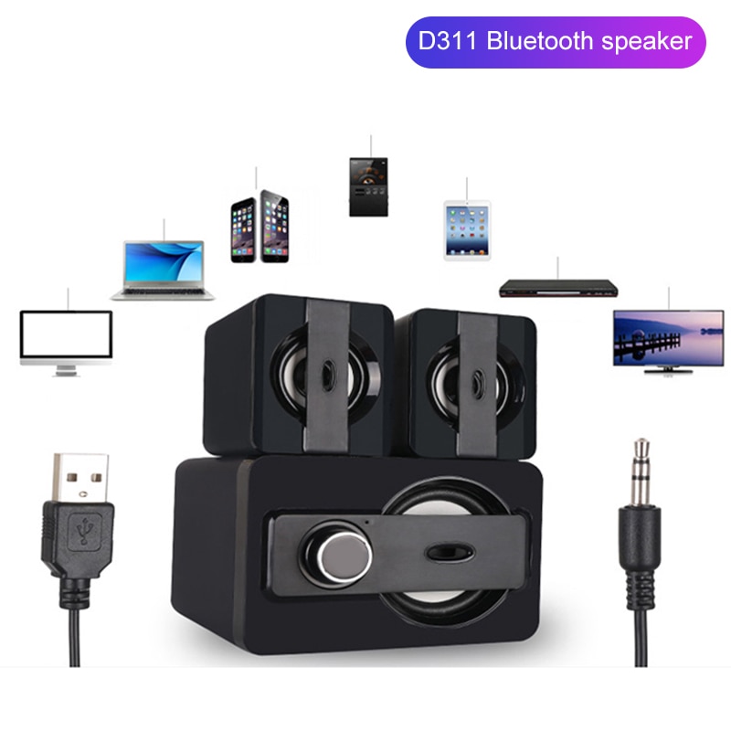 Bluetooth Speaker Usb Computer Speakers 3D Stereo Bass Sound Subwoofer Muziekspeler Multimedia Luidspreker Voor Pc Mobiele Telefoon