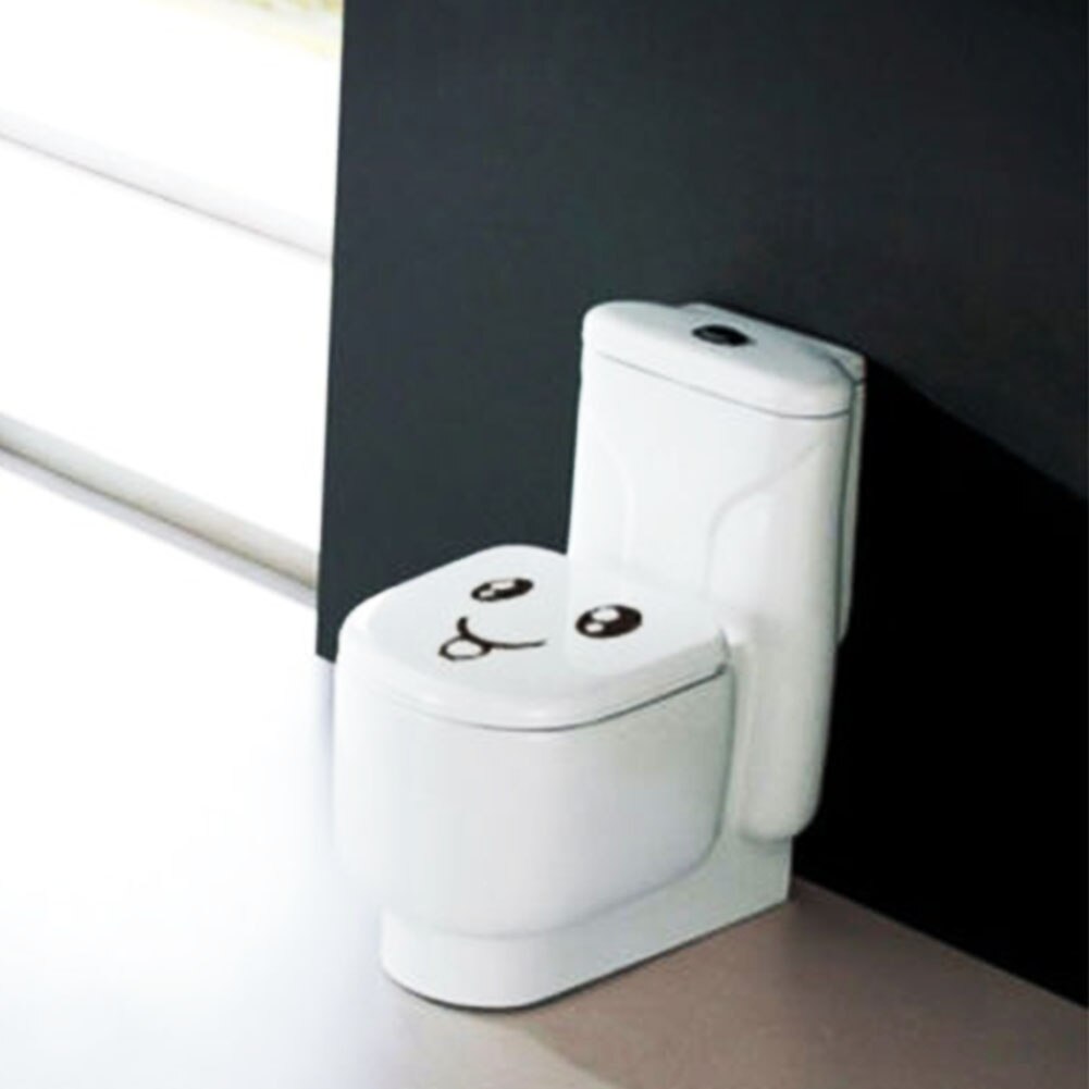 DIY Cute Smiley Face Waterproof Office Bedroom Removable PVC Decorative Home Toilet Sticker