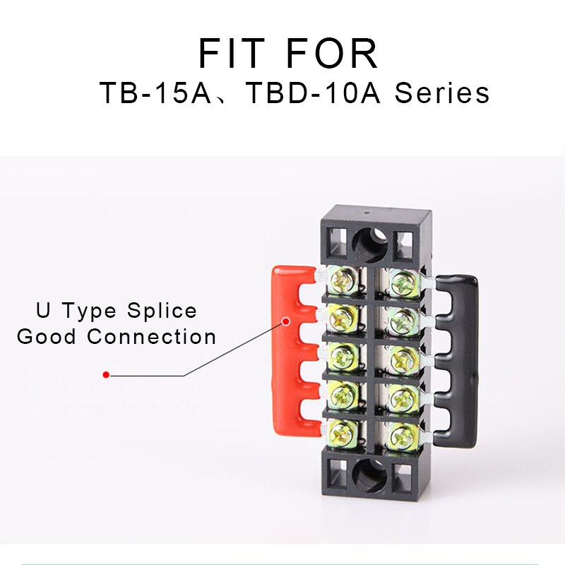 1Pcs TB-15 Series Dual Row Barrier Screw Terminal Block Strip Wire Connector 600V 15A 3/4/6/8/10/12 Positions Optional