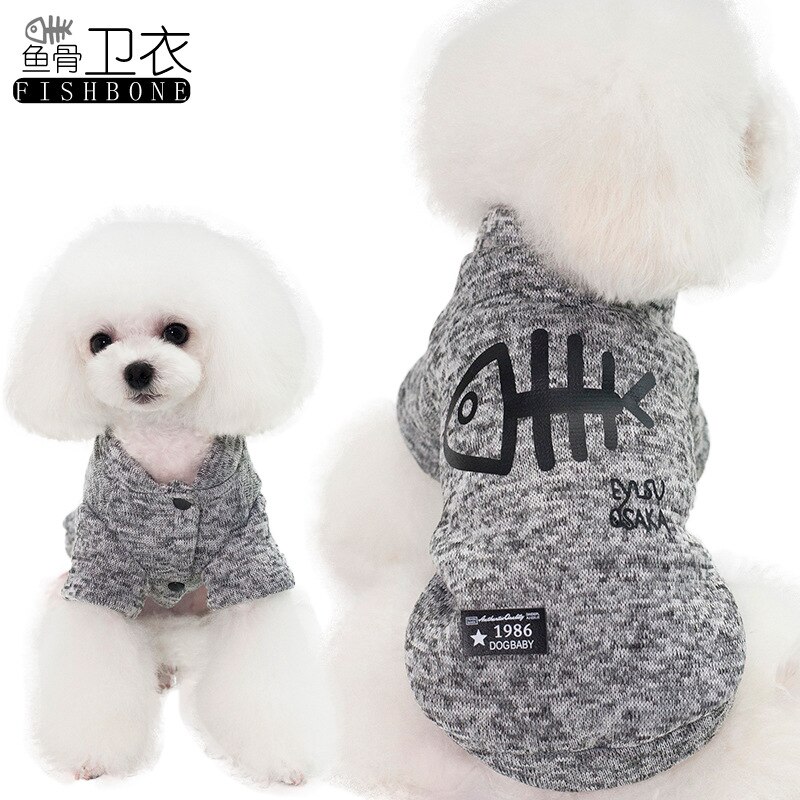 Cartoon Hoodie Hond Kleren Print Sweatshirt Franse Bulldog Accessoires Dagelijks Papier Hoodie Sudadera Mascota Dierbenodigdheden KK60GW