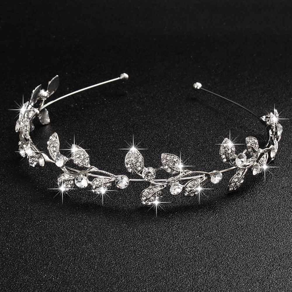 Vendita calda di Cristallo Perle Della Lega Diademi e Corone Da Sposa Copricapo Da Sposa Accessori Per Capelli Gioielli Bride'Tiaras Hairbands: TS-J2019-S