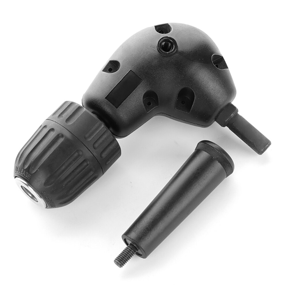 3/8 "rechts Winkel Adapter 90 Grad Bohrmaschine Befestigung 9,5mm Runde Schaft Keyless Futter Backenfutter 0,8-10mm/0,03-0,4 in