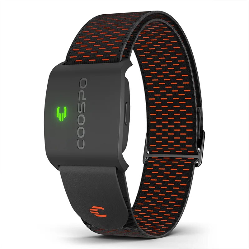 COOSPO HW9 Brazalete Monitor de Ritmo Cardíaco con Zonas HR/Calorias Sensor HRM para Fitness Ciclismo BLE5.0 ANT+ para Peloton,Zwift,Wahoo: Default Title