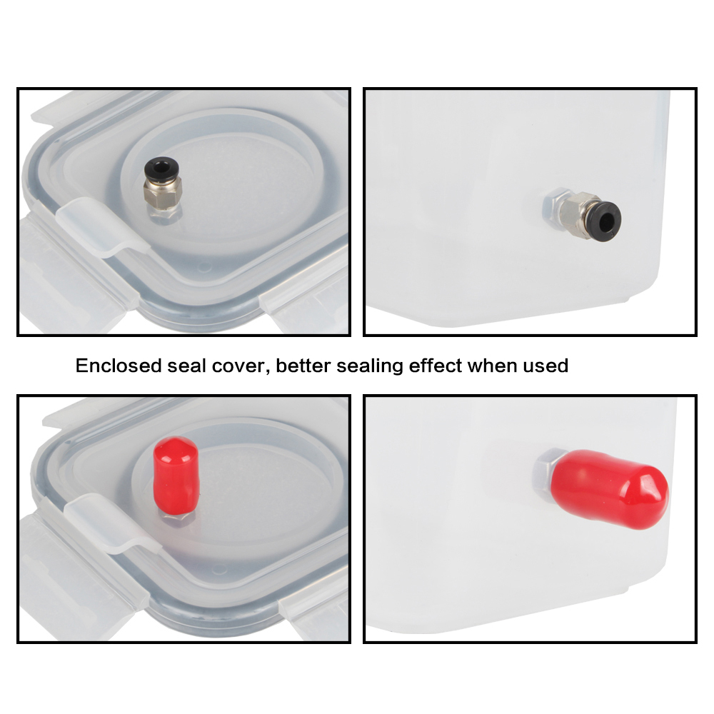 3D Printer Parts Filament Dryer Box 2.5x4mm PTFE Tube DIY Dry Box PC4-M6 Pneumatic Connector with Nut for PLA ABS Filaments