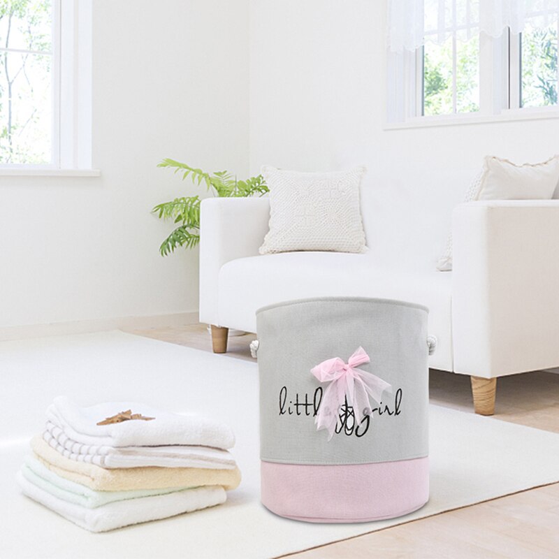 MICCK panier à linge, tissu moderne, pique-nique frais jolie fille, organisateur de vêtements, salle de bain, panier de rangement de jouets