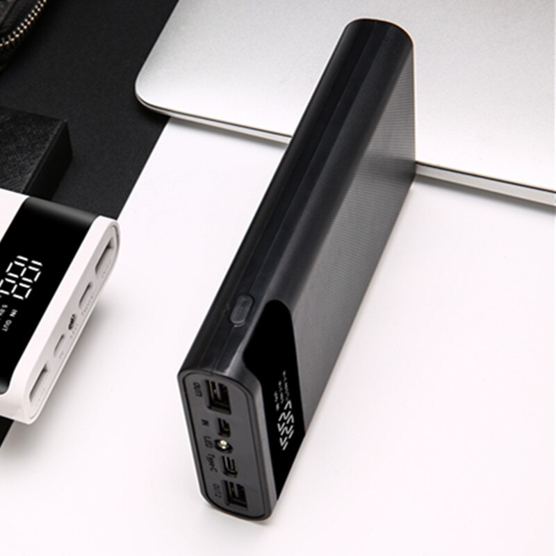 Dual USB Micro USB Type C Power Bank Case 5V DIY 6*18650 Battery Holder Charge Storage Box Without Battery Quick Charge Box