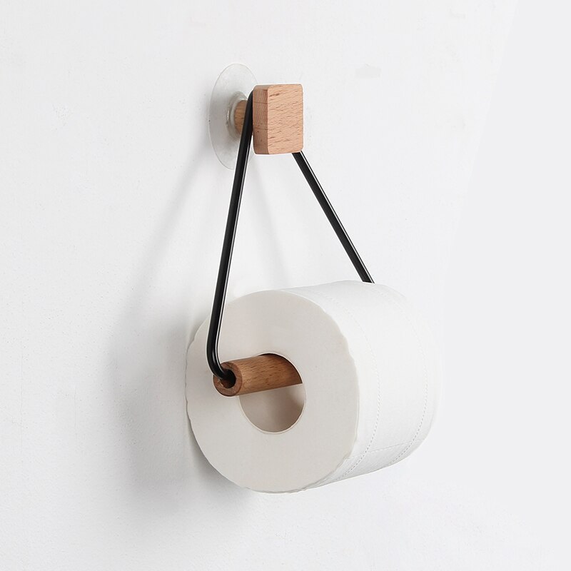 17 Styles Toilet Paper Towel Dispenser Wooden Paper Roll Holder for Bathroom Contact Paper Holder Household Storage Rack