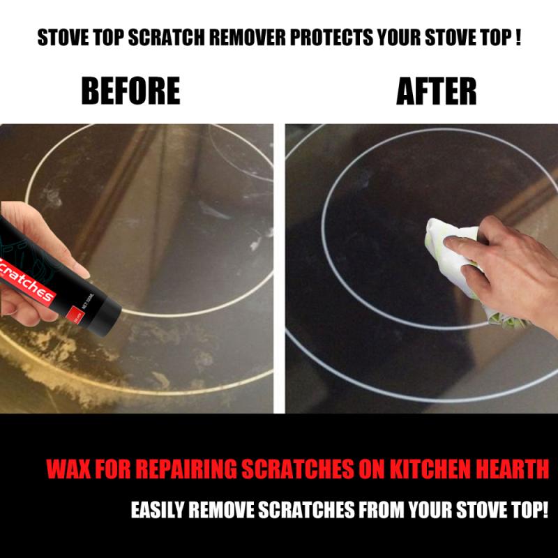 60ml Kitchen Stove Scratch Repair Wax Car Scratch Remover Stains Grease Clean Scratch Repair Agent Hardware Polish Wax