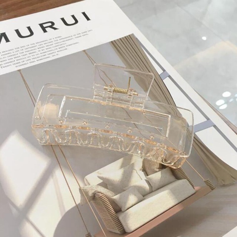 Matte Solid Haar Klauwen Clear Acryl Haar Clips Haarspelden Haarspeldjes Hoofddeksels Voor Vrouwen Meisjes Haar Accessoires: 1562-3