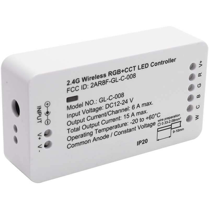 Zigbe RGBW RGBCCT Controller Max 270w Alexa Echo Plus SmartThings RF Remote Control APP Phone Control: 2ID / RGBCCT Controller