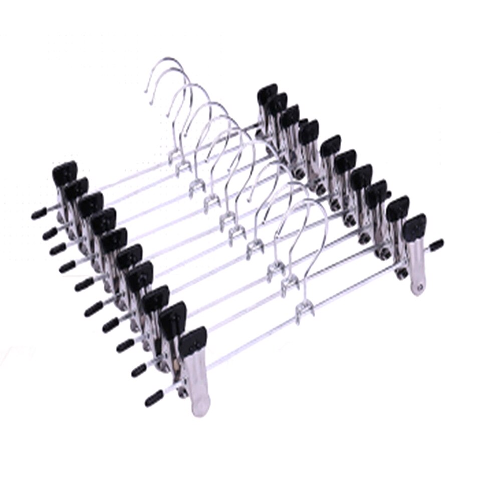 20 stk clips bøjler bukse nederdel frakke bukser bulk rustfrit stål tøj coathangers
