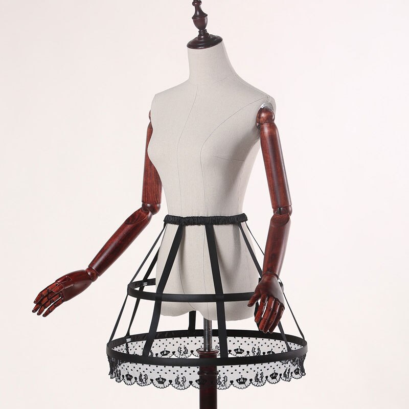 Full Circle Steel Boned Short Crinoline Birdcage Petticoat Sweet Hoop Skirt by Classical Puppets