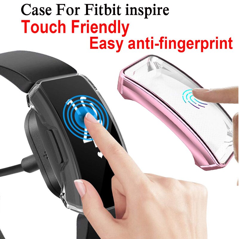 TPU Case For Fitbit Inspire HR All Around Screen Protective Shockproof Shell For Fitbit Inspire watch Accessories
